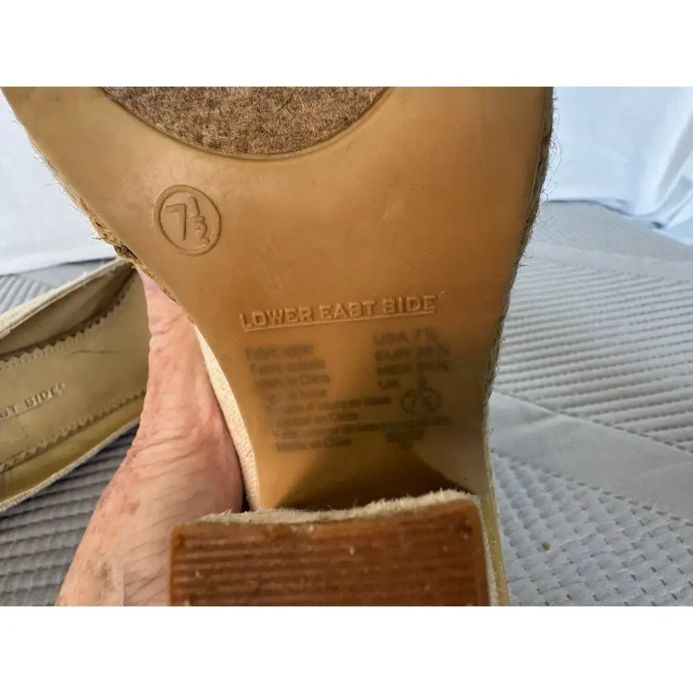 Women's 3.5 Heel Canvas Pumps Lower East side Size 7.5